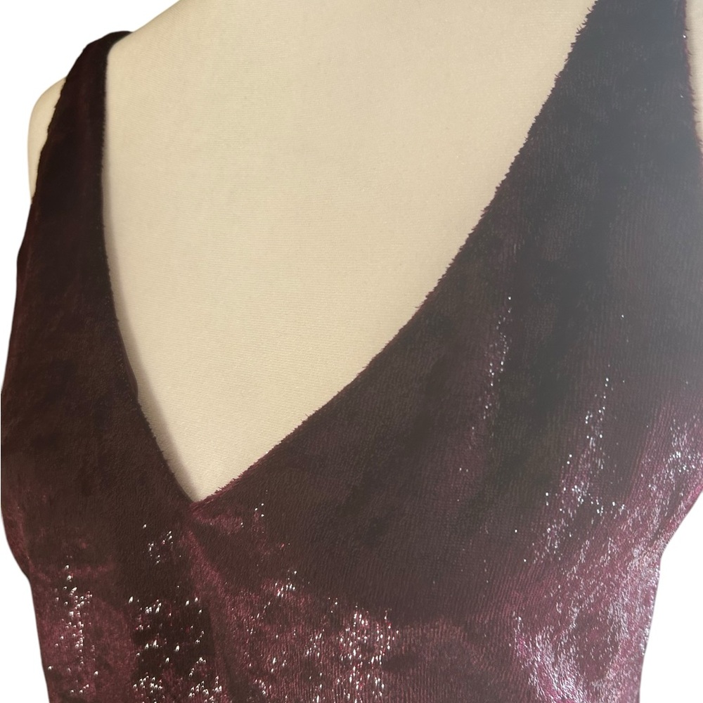 J Brand Lucy Cami Tank top Baroness wine womens SZ small y2k gossip girl party - Picture 8 of 12